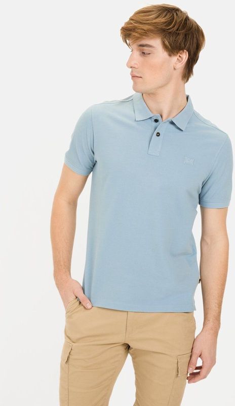 Camel Active - Poloshirt - Blauw - 100% Katoen