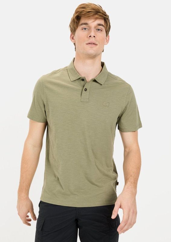 camel active - Poloshirt - Dark Green - Biologisch Katoen