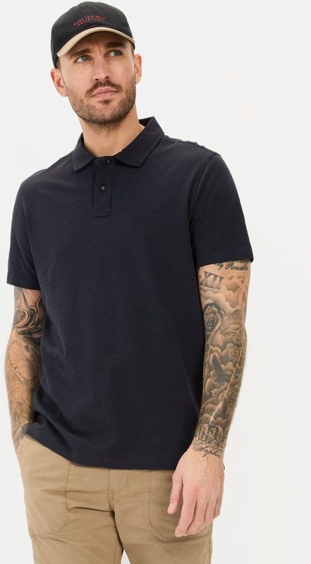 Camel Active - Polo - Blauw - 100% Biologische Katoen