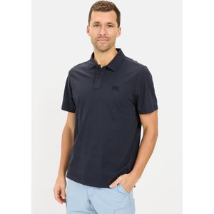camel active - Poloshirt - Blauw - Korte Mouwen - Puur Katoen