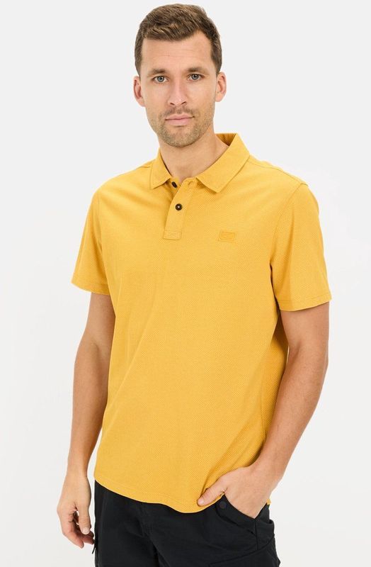 camel active - Poloshirt - Oranje - Katoen