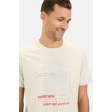 Camel Active - T-Shirt - Beige - Biologisch Katoen