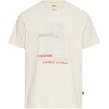 Camel Active - T-Shirt - Beige - Biologisch Katoen