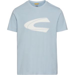 Camel Active - T-shirt - Lichtblauw - Katoen - Ronde Hals