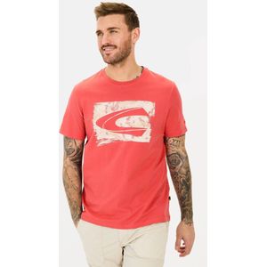 Camel Active - T-shirt - Regular Fit - Camel - Katoen