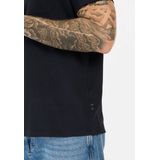 camel active - T-Shirt - Donker Blauw - Met Borstzak