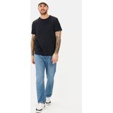 camel active - T-Shirt - Donker Blauw - Met Borstzak