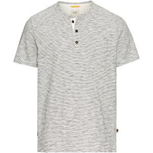 camel active - Henley - T-shirt - Beige - 100% Katoen