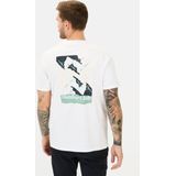 camel active - T-shirt - Wit - Biologisch Katoen