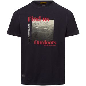 Camel Active - T-shirt - Donker Blauw - Biologisch Katoen