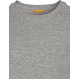 camel active - Longsleeve Shirt - Grijs - Gewatteerd Patroon