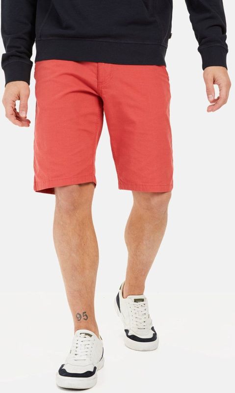 camel active - Chinoshort - Rood - Katoen met Stretch