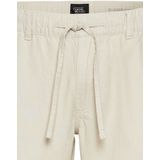 camel active Chinobroek met trekkoord van een linnenmix - Maat menswear-34/30 - Beige