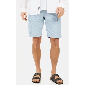 Cargo Short - Katoen - Regular Fit - Garment-Washed - Cargozakken