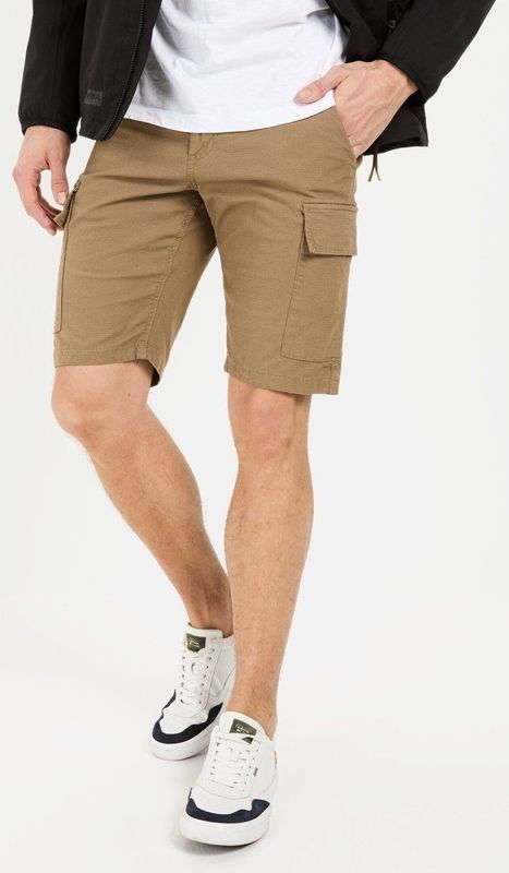 Cargoshorts - Beige - Katoen - Regular Fit