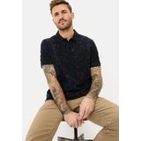 Poloshirt - Katoen - Zijsplitten - Camel Active