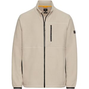 camel active Fleecejack met opstaande kraag - Maat menswear-XXL - Beige