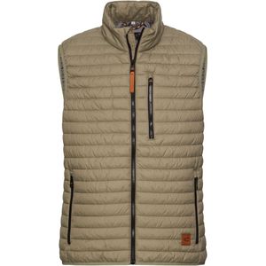 Camel Active, Jassen, Heren, Groen, L, Gewatteerd vest met opstaande kraag