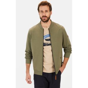 Sweatjack - Katoen-Polyester - Zwart - Regular Fit - Hoge Kraag