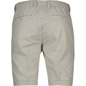 Brax - Bermuda - Beige/Wit Gestreept - Katoen