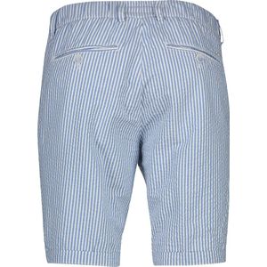 Brax korte broek blauw gestreept katoen touwsluting