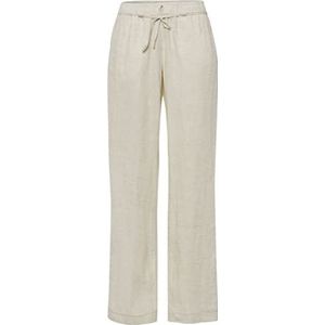 BRAX Damesstijl Farina Pure Linen broek, lichtbeige, 34L, lichtbeige, 26W x 34L