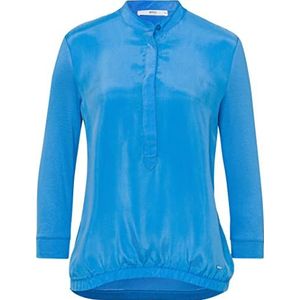 BRAX Style Clarissa Cupro Hybrid damesblouse, Santorina