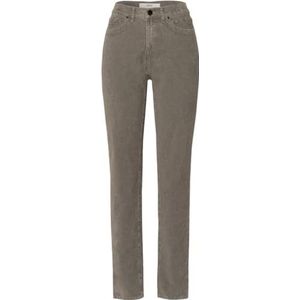 BRAX Carola Structure Velvet damesbroek, grijs, 34W / 32L