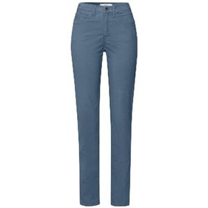 BRAX Dames Style Mary Structuur Velvet Broek, blauw (rook), 34W / 32L