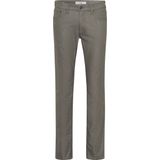 Brax - Groene Bedrukte Slim-Fit Broek - Grijs - Katoen