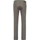 Brax - Groene Bedrukte Slim-Fit Broek - Grijs - Katoen