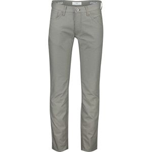 Brax - Groene Bedrukte Slim-Fit Broek - Grijs - Katoen