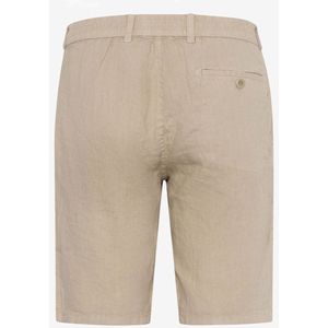 Brax - Korte Broek - Beige - Linnen - Normale Fit