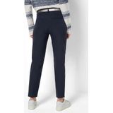 Pantalon - Maron - Pantalon - Effen - 7/8 Lengte, Mid Waist, Ritssluiting