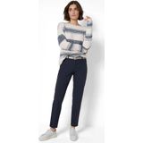 Pantalon - Maron - Pantalon - Effen - 7/8 Lengte, Mid Waist, Ritssluiting