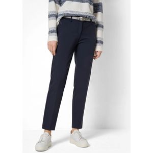 Pantalon - Maron - Pantalon - Effen - 7/8 Lengte, Mid Waist, Ritssluiting