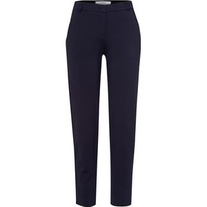 Pantalon - Maron - Effen - Gevoerde Zoom/Rand - Regular Fit - Mid Waist