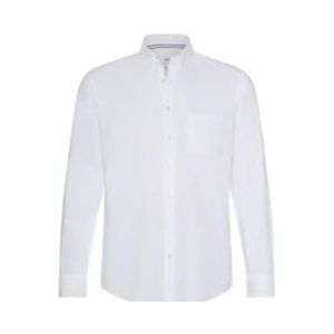 Brax Heren  Style DANIEL white, wit, maat M