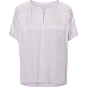 Brax Dames Style Caelen Cupro Hybrid T-shirt, Soft Purple, 46