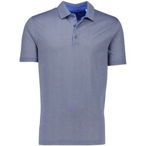 Brax - Polo Normale Fit - Blauw - Katoen - Borstzak