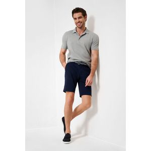 Brax - Korte Broek - Donkerblauw - Slim Fit - Katoen