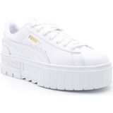 PUMA - Mayze Sneakers - Zwart/Wit - Leren Bovenwerk