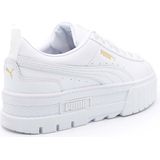 PUMA - Mayze Sneakers - Zwart/Wit - Leren Bovenwerk