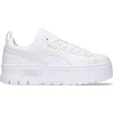 PUMA - Mayze Sneakers - Zwart/Wit - Leren Bovenwerk