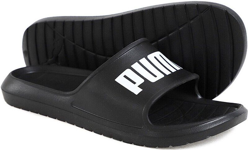 Badslippers - Puma Black-Puma White - Synthetisch - Zonder Sluiting