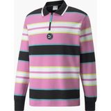 Men's t-shirt puma swxp rugby polo tr pink-white