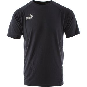 Puma - Teamfinal Casuals - T-shirt - Marineblauw - Katoen