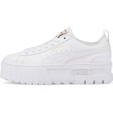 Puma Mayze Lth Leren Sneakers Wit/Goud