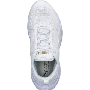 PUMA Cassia Dames Sneakers - White/Gold - Maat 41