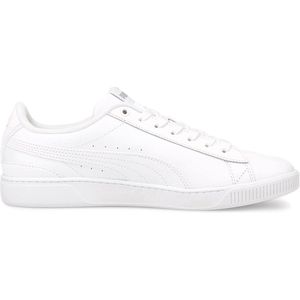 PUMA Vikky v3 Lthr Dames Sneakers - Wit/Zilver - Maat 38,5